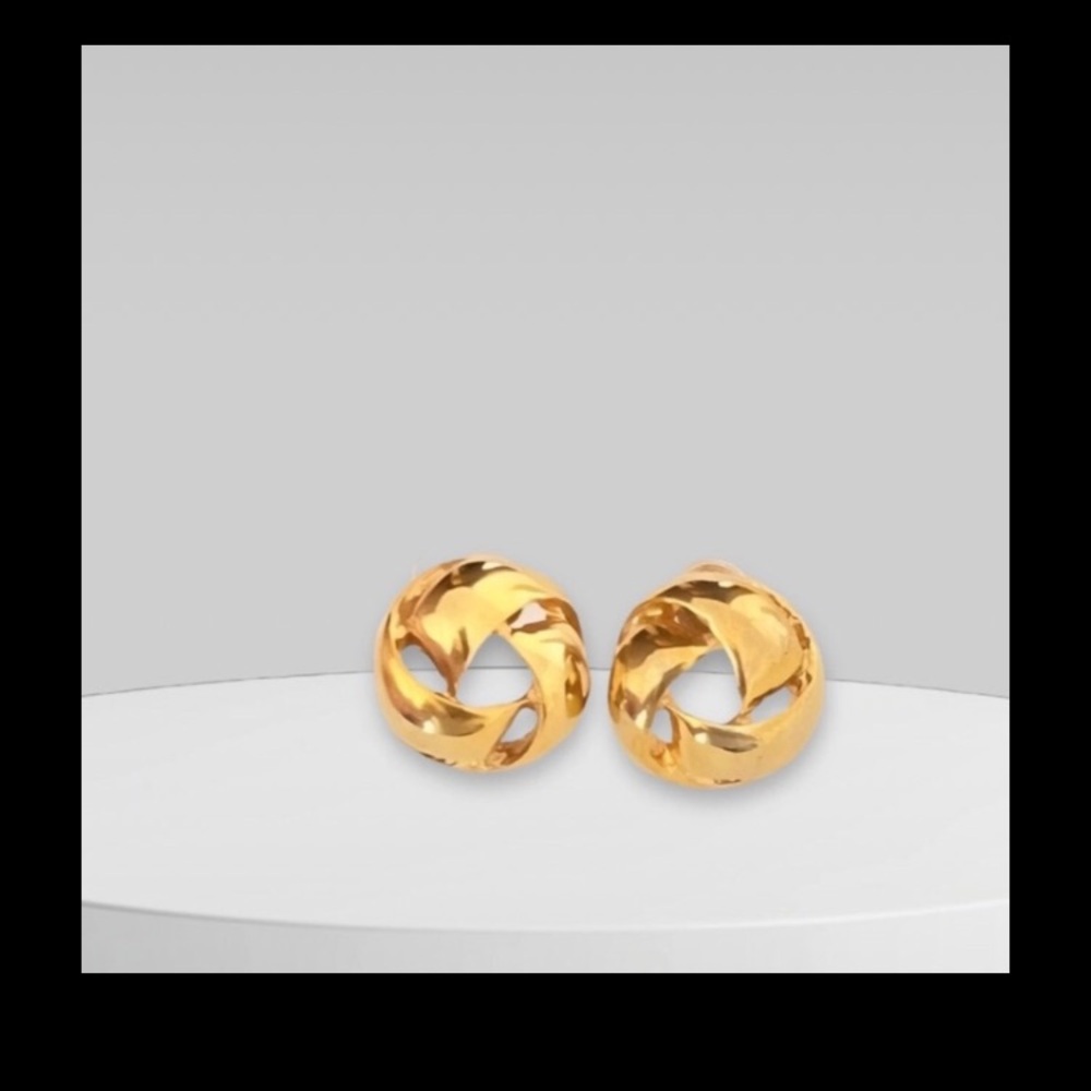 Joan Rivers Elegant Gold-Tone Twisted Knot Earrings
